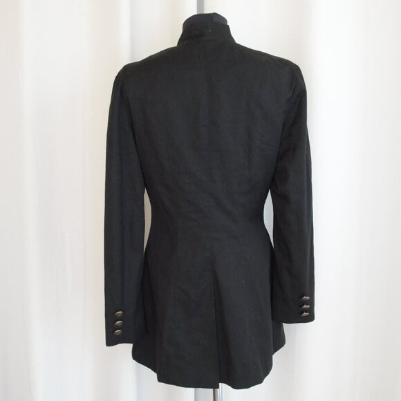 Vintage 90s Le Chateau Sgt Pepper Military Black/Red Jacket Sz S - Picture 3 of 7